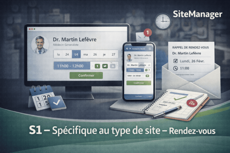 S1 – Spécifique au type de site – Rendez-vous